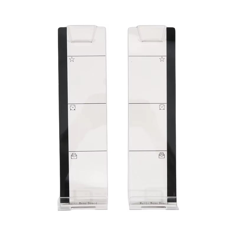 Right Left Acrylic Monitor Memo Board Desk Accessories Computer Display Message Board Computer Sticky Note Clip Office Supplies