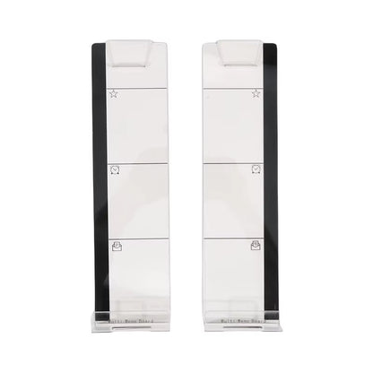Right Left Acrylic Monitor Memo Board Desk Accessories Computer Display Message Board Computer Sticky Note Clip Office Supplies